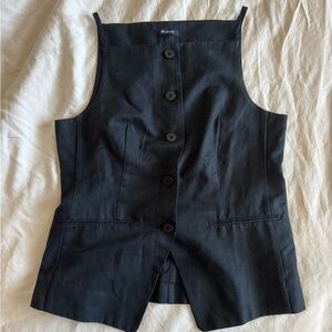 Madewell Square Neck Button Down Vest